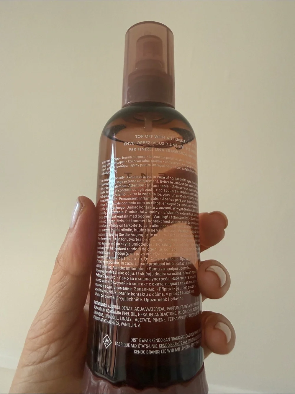 Fenty beauty body mist vanilla flowers